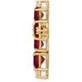 thumbnail image 2 of Avariah 14K Yellow Gold Lab Grown Diamond & Created Ruby Pendant - 28mm, 2 of 5