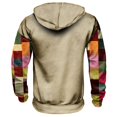 thumbnail image 4 of Men’s Sweatshirts Long Sleeve Pullover Patchwork Printed Hoodie Casual Drawstring Hoody Top, 4 of 5