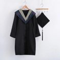 thumbnail image 4 of 1 Ensemble Belle Robe de Graduation Tricotée en Polyester Toucher Festif Élégant pour Photographie Qinhai, 4 of 4