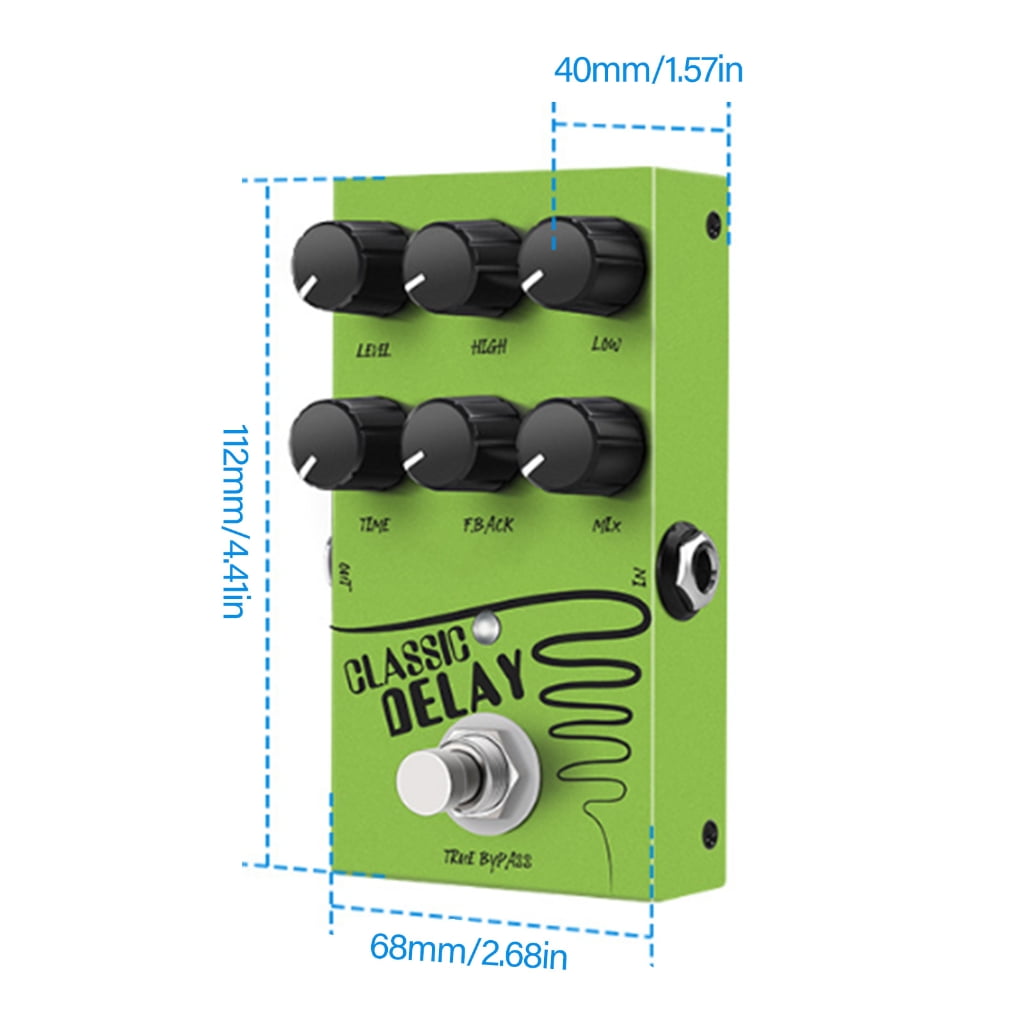 Small Delay Effect Pedal Overdrive Guitar Pedal Good Quality Delay Pedal