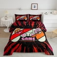 thumbnail image 2 of Erosebridal Red Gamepads Bedding Twin Comforter Set,Geometric Lines Down Comforter,Video Game Bedding Sets Twin With Comforter,Super Cozy Gamer Room Decoration,Reversible,2-Piece, 2 of 8