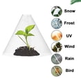thumbnail image 4 of Washranp 10/20Pcs Reusable Plant Garden Cloches Weather Resistant Clear Cone shaped Plant Bell Cover for Vegetables from Frost Animal, 4 of 5