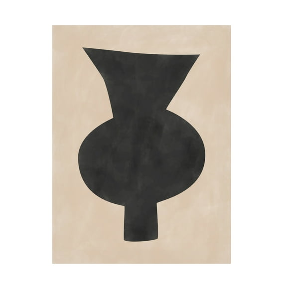 Trademark Fine Art Elena Ristova Black Vase Artwork Canvas Wall Art