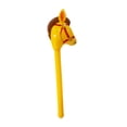 thumbnail image 3 of Horsehead Stick juguete Fewend Play Creative Portable Ligero Ligero Decoración de la fiesta de dibujos animados para niños temáticos de caballos Amarillo, 3 of 8