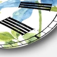 thumbnail image 3 of Designart 'Bluebell And Columbine Wild Flowers With Butterfly Traditional Wall Clock, 3 of 4