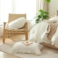 thumbnail image 5 of White Comforter Set Vintage Shabby Chic Bedding Soft Fluffy Comforter Set King Size All Season, 5 of 6