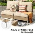 thumbnail image 5 of Vicllax 7 Piece Wicker Patio Furniture Set, Boho Outdoor Conversation Set Sectional Sofa, Yellow, 5 of 12