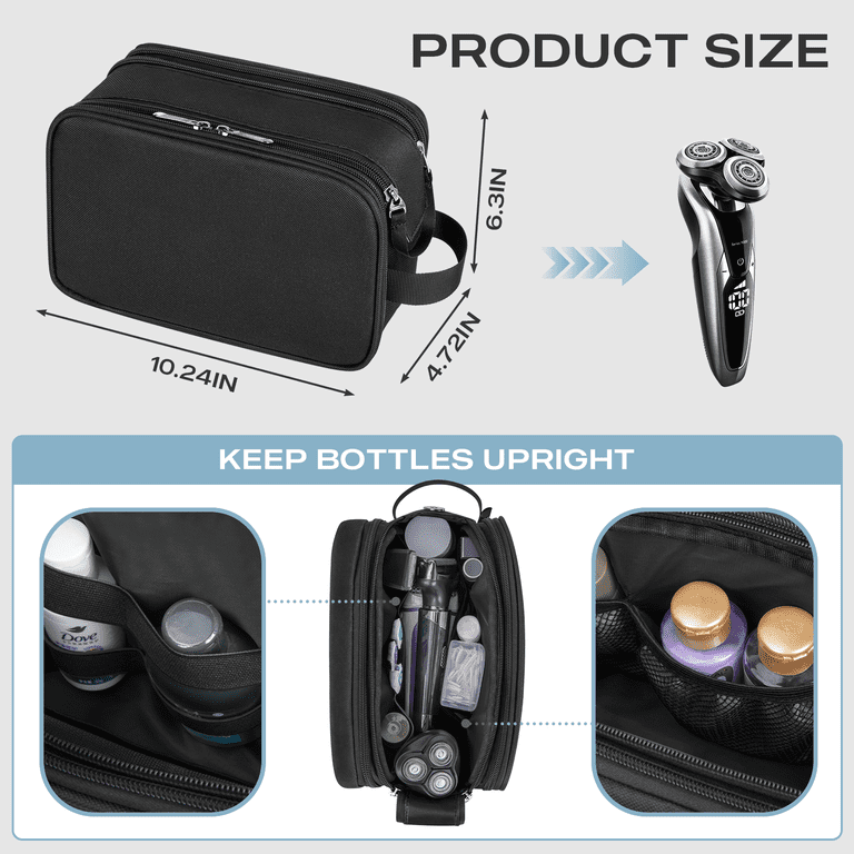 DAKOMM Large Toiletry Bag with Handle, Unisex photo 4