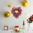 thumbnail image 4 of Fasiaou Valentine's Day Wreath for Front Door, Tinsel Heart Shaped Wreath Hanging Wall Decorations, Valentines Outdoor Décor,B, 4 of 6