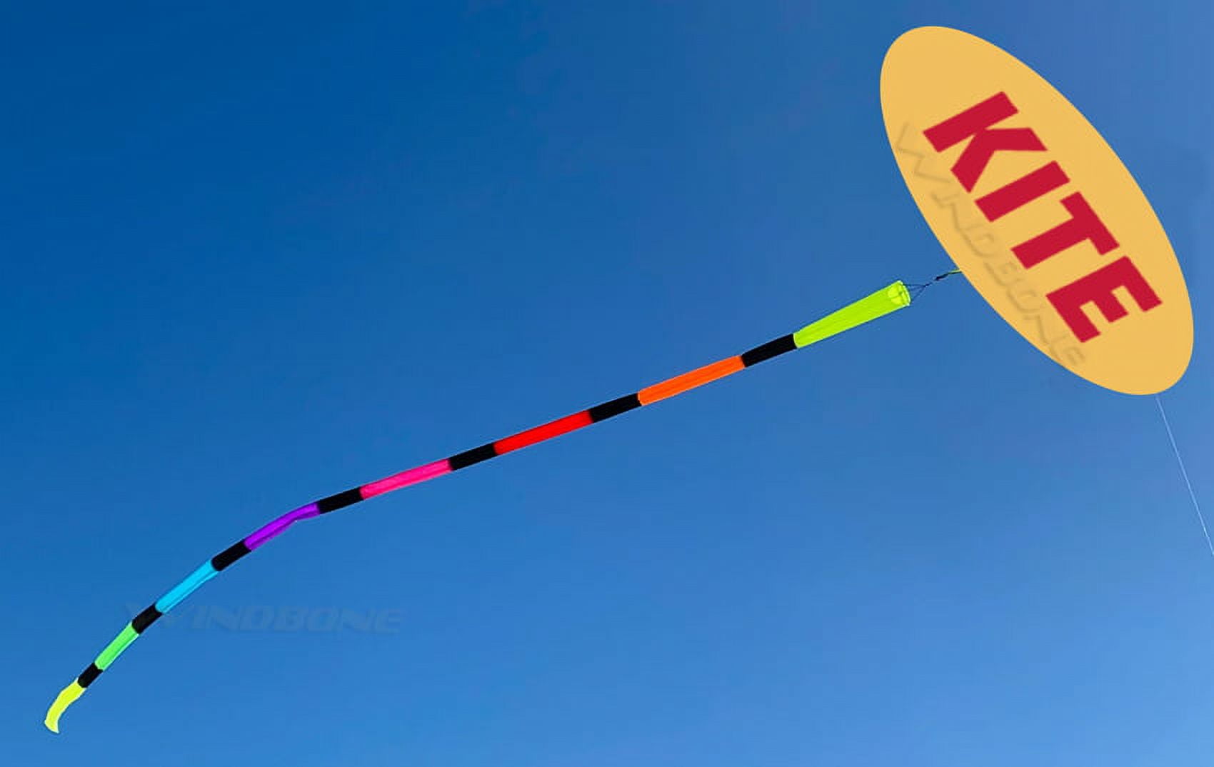 Prism Synapse 140 Foil Kite Bundle with Rainbow 20ft Tube Tail Accessory plus WBK Decals & Key Fob