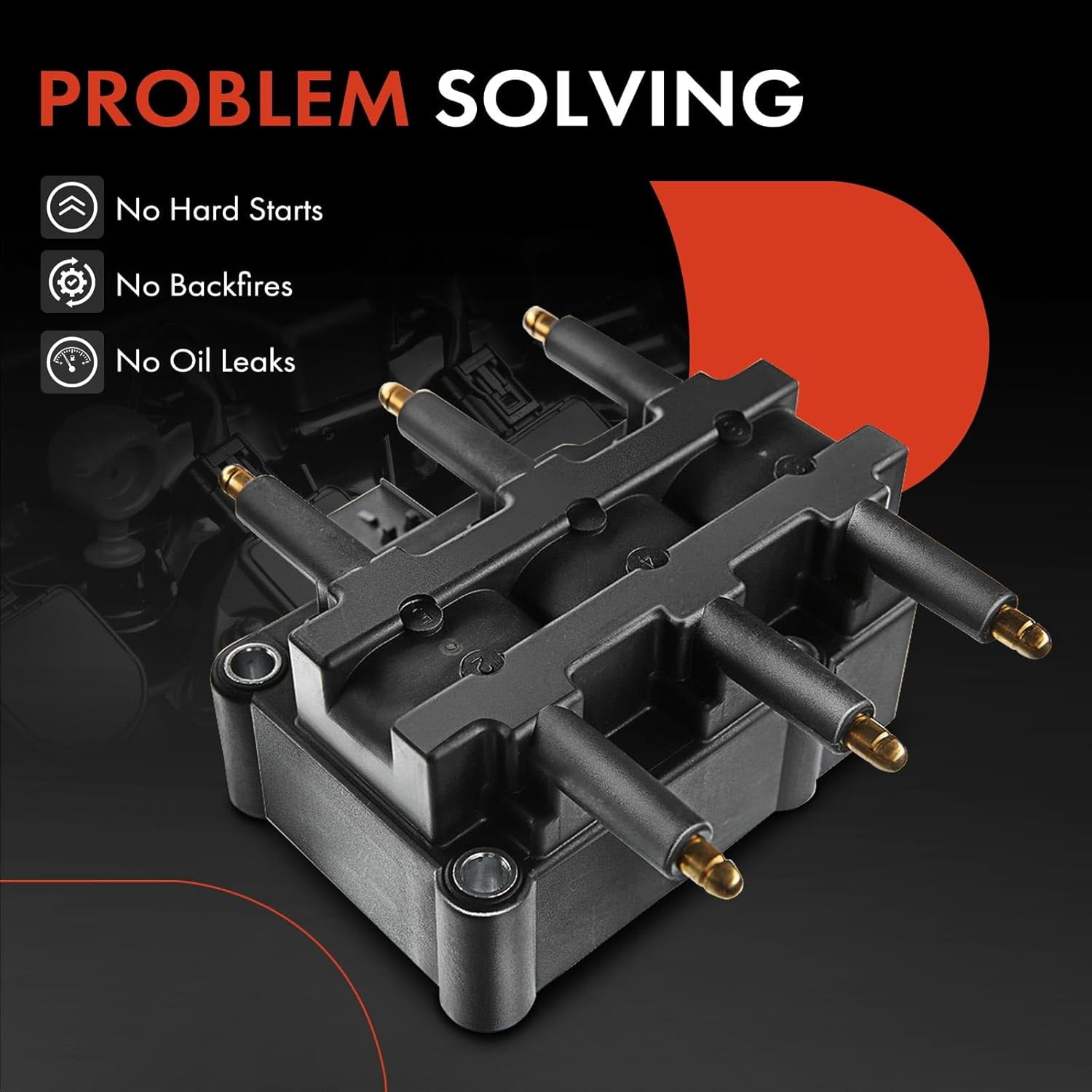 A-Premium Ignition Coil Pack Replacement for Town & Country Voyager Pacifica Dodge Caravan Grand Caravan Wrangler Routan 3.3L 3.8L Fits select: 2008 ,2011 JEEP WRANGLER UNLIMITED