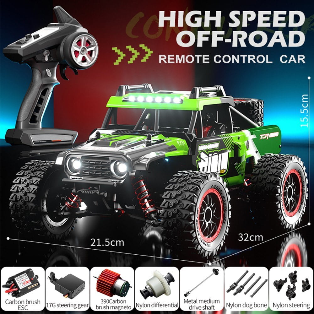 4WD Remote Control Off-Road Car 2.4GHz 48km/h with LED Lights