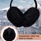 thumbnail image 2 of Orejeras para mujer, calentadores de orejas de invierno, suaves y cálidas, orejeras de forro polar peludas, cubiertas para orejas de invierno, 2 of 5