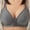 Z1-Gray, variant on Patlollav Summer Bras,Womens Comfortable Breathable Adjustable Front Open Buckle Gathered Plus Size Bra Underwear