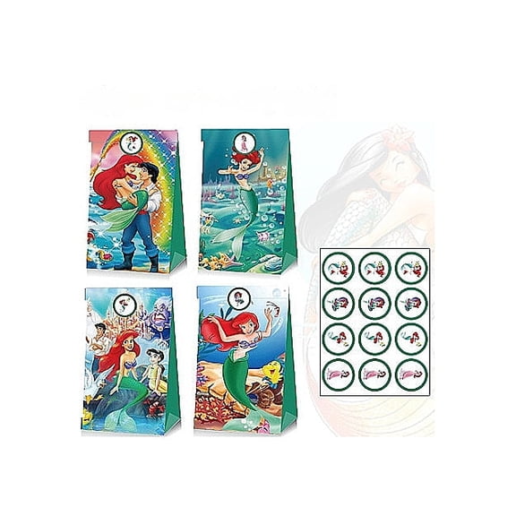 24 PCS Anime  Party Favor Candy Bags for Anime Themed Birthday Supplies Decor,Kids Birthday Game Party Kraft Paper Goodie Gift Bag Decorations