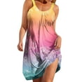 thumbnail image 1 of Robes pour Femmes Camisole Imprimée Colorée Plissée Style Vacances Robe, 1 of 1