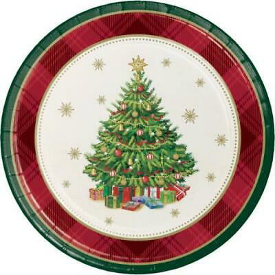 1PK Christmas Tree Traditions 7-inch Plates ,Item per pack: 8per pack,Size: