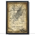 thumbnail image 2 of Lake Charles Vintage Map Prints Canvas, Louisiana Map Art Canvas, Canvas, Lake Charles Map City style vintage Canvas , Canvas Wall Art, Street Map Artwork Canvas, 2 of 6