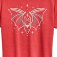 thumbnail image 3 of Instant Message - Grey Bat  - Women's Short Sleeve Graphic T-Shirt, 3 of 6
