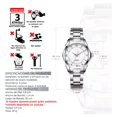 thumbnail image 2 of Reloj Mujer Acero Inoxidable Elegante Metal Contra Agua Cx Color de la Correa Blanco, 2 of 6