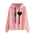 thumbnail image 1 of DPTALR Femmes Automne Hiver Sweat à Capuche Tops Manches Longues Confortable, 1 of 5