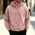 thumbnail image 2 of Mlzmgr Hooded Sweatshirts for Men Long Sleeve Zipper Printed Loose Casual Pullover Tops Lightweight Sweatshirts with Pocket(4X-Large,Pink), 2 of 4