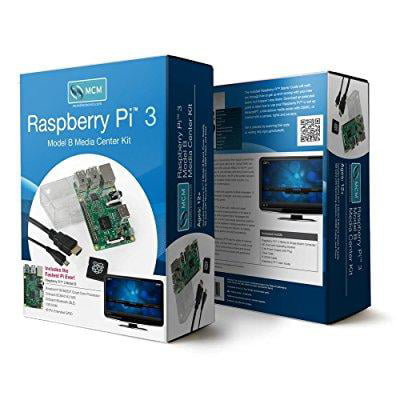 raspberry pi 3 model b media center kit