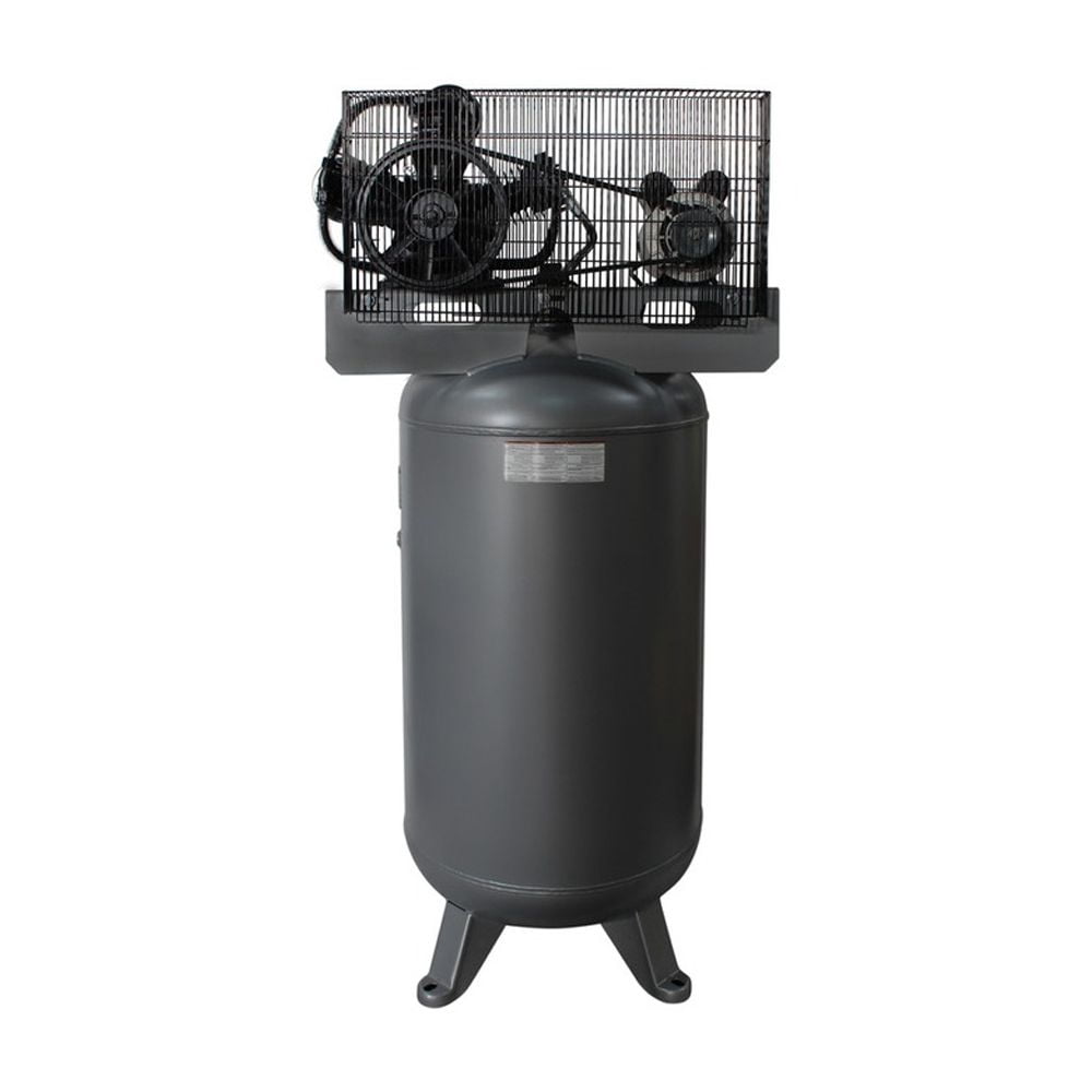 5 HP 80 Gallon ASME Tank One-Stage Oil-Lubricated Belt Driven Air Compressor