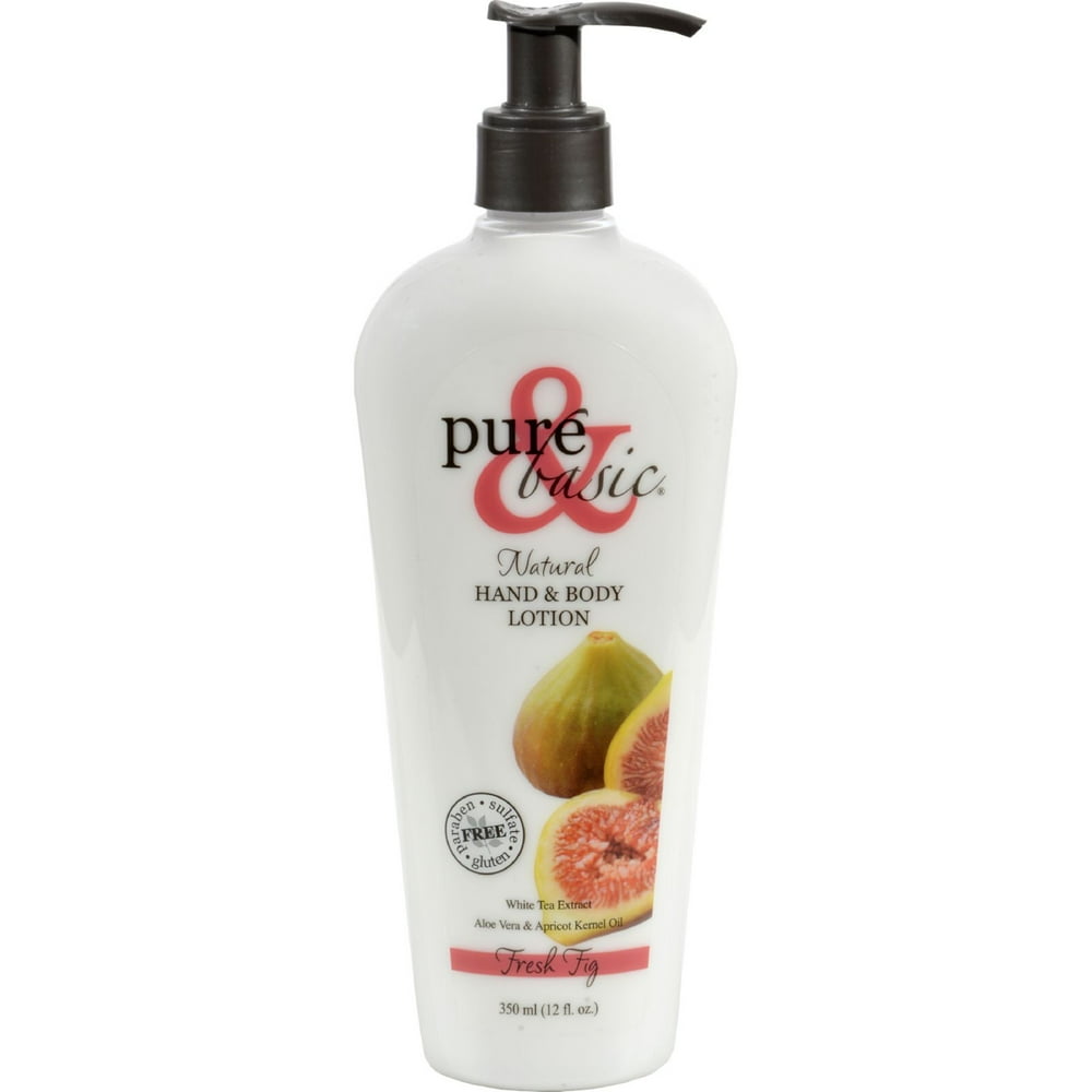 Pure and Basic Hand and Body Lotion Fresh Fig 12 oz