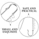 thumbnail image 3 of 4 broches de seguridad de metal con bucles para ropa DIY, broche de metal para fabricación de joyas, 3 of 7