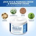 thumbnail image 5 of Hermon Jock Itch Cream: Ringworm Treatment for Humans, Athlete's Foot Cream -Fast and Effective Symptom Relief of Itching, Burning and Redness -100ml, 5 of 10