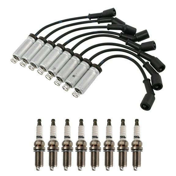 TRQ Ignition Kit Spark Plug & Wire Set For Chevy GMC Cadillac V8 6.0 5.3 4.8 TKA01311 Fits select: 1999-2007 CHEVROLET SILVERADO, 2000-2006 CHEVROLET TAHOE
