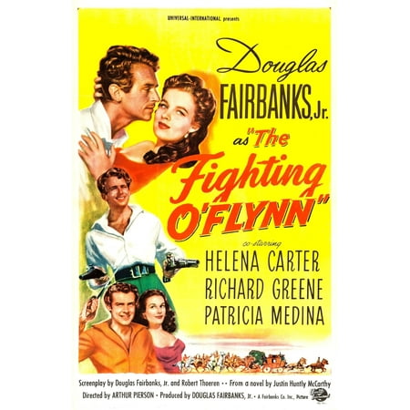 Carter Movie Poster - The Fighting OFlynn Us Poster Top From Left Douglas Fairbanks Jr Helena Carter Bottom From Left Richard Greene Patricia Medina 1949 Movie Poster Masterprint