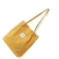 thumbnail image 1 of Sonducket Bolso de pana para niña, bandolera de moda, bolsas portátiles para botellas de agua para teléfono móvil, viajes al aire libre, Bolsas de mensajero y de hombro Amarillo, 1 of 6