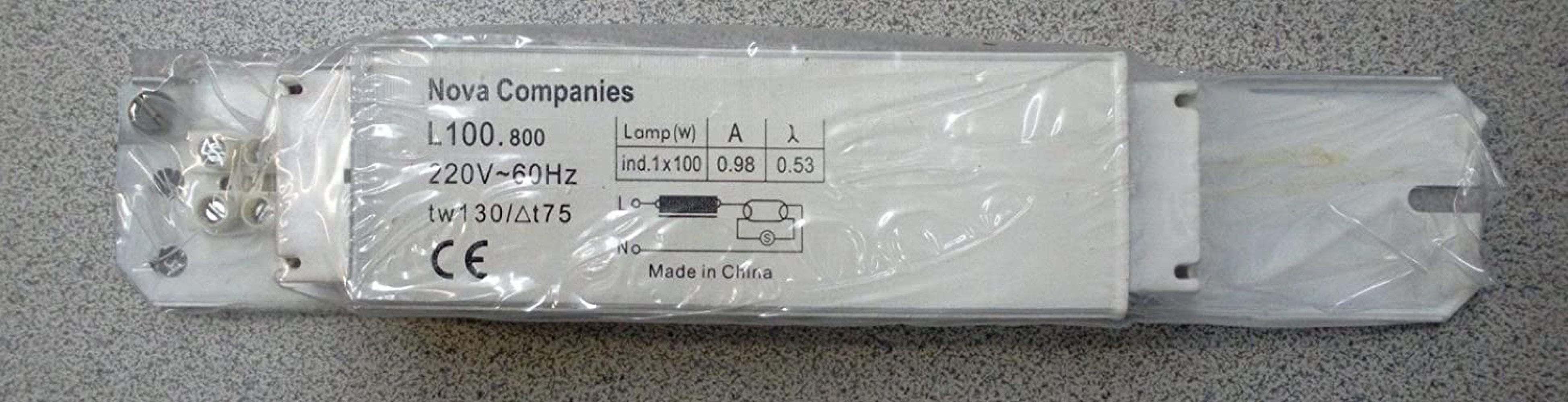 Tanning Bed Ballast 100w 220V Part 10120 P00361 Choke replaces cosmo or wolff