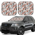 thumbnail image 2 of Picia Modern Life 2 Piece Car Windshield Sun Shade Foldable | Foldable Sun Shield for Front Window Blocks UV Rays and Keeps Your Vehicle Cool-Small, 2 of 7