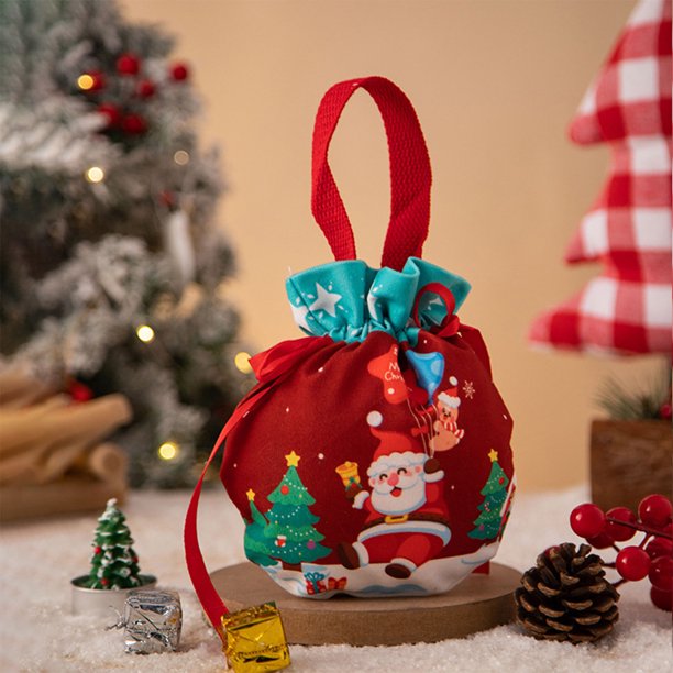Fiudx Ofertas y liquidaciones Bolsa de mano de punto navideña para amigas y novias. Regalo para personas mayores. Regalo de Nochebuena.