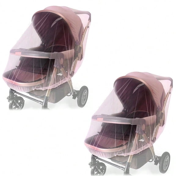 2 baby mosquito nets, stroller seats - baby insect-proof cover accessories, breathable nets protect strollers, cradles, and car seats