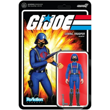 Super7 - G.I. Joe Reaction Wave 4 - Cobra Female Trooper Short Black Hair (Pink) [COLLECTABLES] Action Figure, Figure, Collectible
