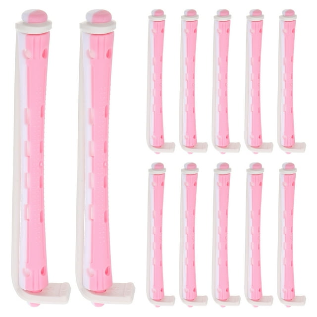 MOVTOTOP 12pcs Curling Perm Rods Women Hair Rollers Portable Hair Curlers Hair Perm Rods