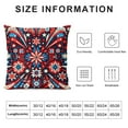 thumbnail image 6 of Outdoor Throw Pillow Cover White Blue Star on Red Waterproof Cushion Pack Celebration Pillow Cases Home Decoration for Patio Garden Couch Sofa, 6 of 6