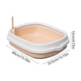 thumbnail image 3 of Dvkptbk Cat Litter Box with High Sides, Splashs Proof Designs, Open Top Cat Litter Pan Include Scoop Easy Cleaning, 3 of 6