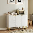thumbnail image 2 of HOMCOM Buffet avec Tablettes Ajustables, Armoire Buffet Moderne, Blanc, 2 of 10