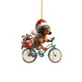 thumbnail image 3 of 2D Acrylic Christmas Tree Car Hanging Ornament Cute Backpack Accessory Decorative Pendant For Rearview, 3 of 6