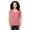 RED HEATHER, variant on Threadfast Apparel Ladies' Ultimate V-Neck T-Shirt - 200RV