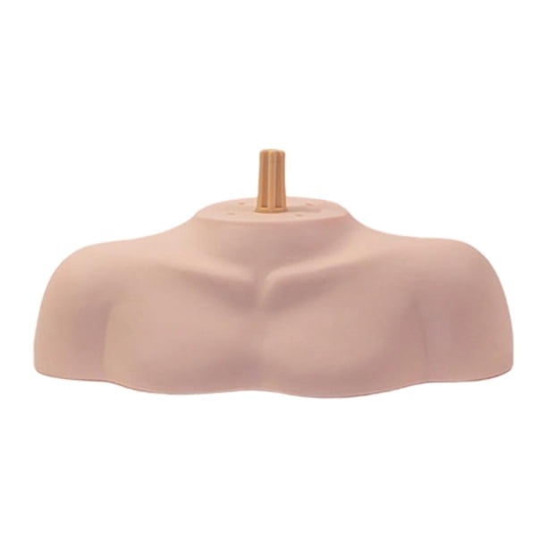 Soporte para cabeza de maniquí, soporte para busto de hombro para práctica Varilla ranurada