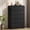 Black, variant on Modern 5 Drawers Dresser, 45.9" Tall Chests of Drawers with Curved Edge, Wood Closet Storage Organizer for Bedroom, Living Room, Hallway, Black