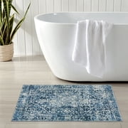 Wonnitar Washable Vintage 2x3 Rug Runner for Hallways Non-Slip, Traditional Non-Shedding Entryway Mat Soft Carpet for Bathroom Foyer Bedroom