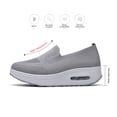thumbnail image 4 of Zapatos Para Correr Mocasines informales para mujer, zapatillas informales transpirables para deportes al aire libre (38 gris) Likrtyny Para Estrenar, 4 of 9