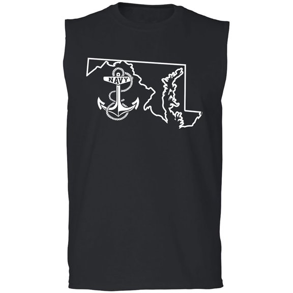 Navy Maryland Adult Sleeveless Tee